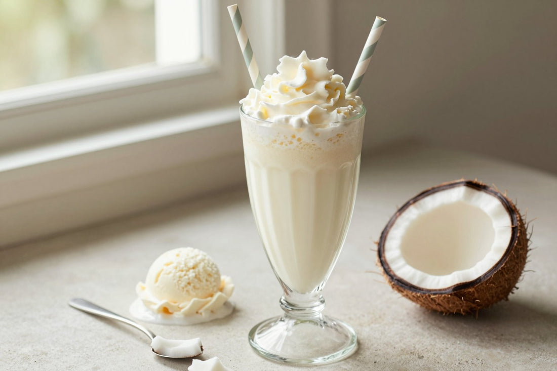 Coconut Milkshake in a glass