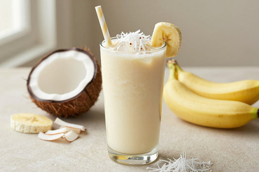 Coconut Snow Smoothie in a glass
