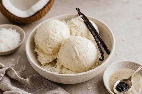 Coconut vanilla ice cream