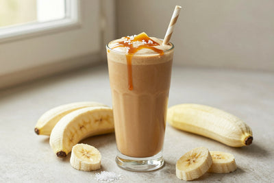 Coffee Caramel Smoothie in a glass