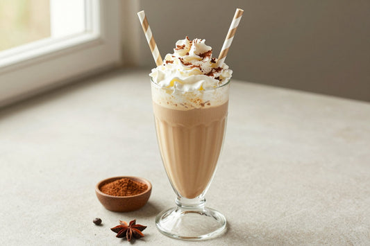 Coffee Chai Milkshake in a glass