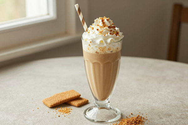 Coffee Cream Pie Milkshake in a glass