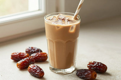 Coffee Date Smoothie in a glass
