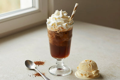 Coffee Float in a glass