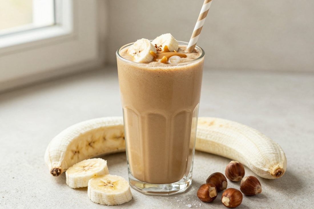 Coffee Hazelnut Smoothie in a glass