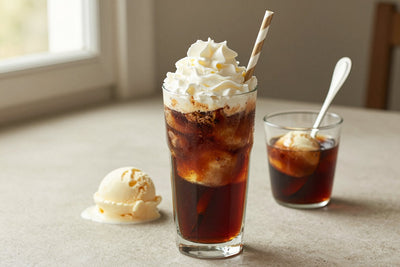 Coke Float in a glass