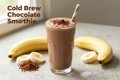 Cold Brew Chocolate Smoothie in a glass