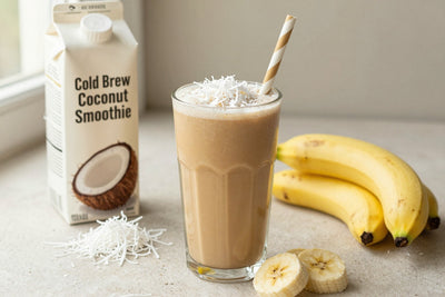 Cold Brew Coconut Smoothie in a glass