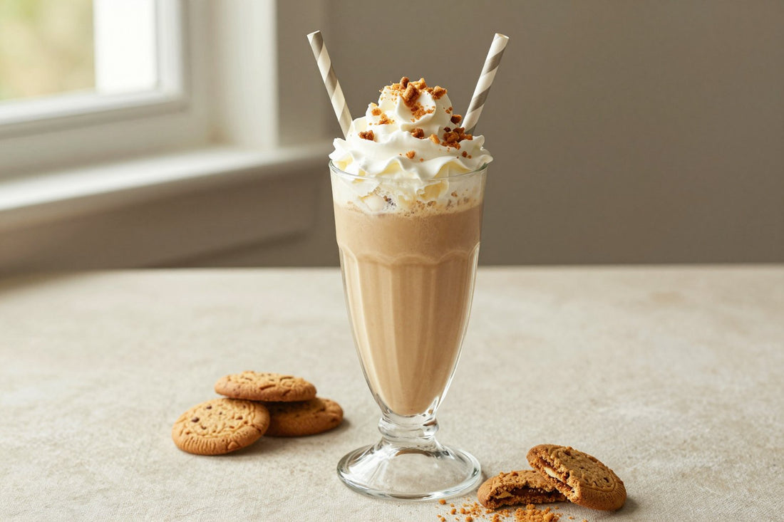 Cold Brew Cookie Milkshake in a glass