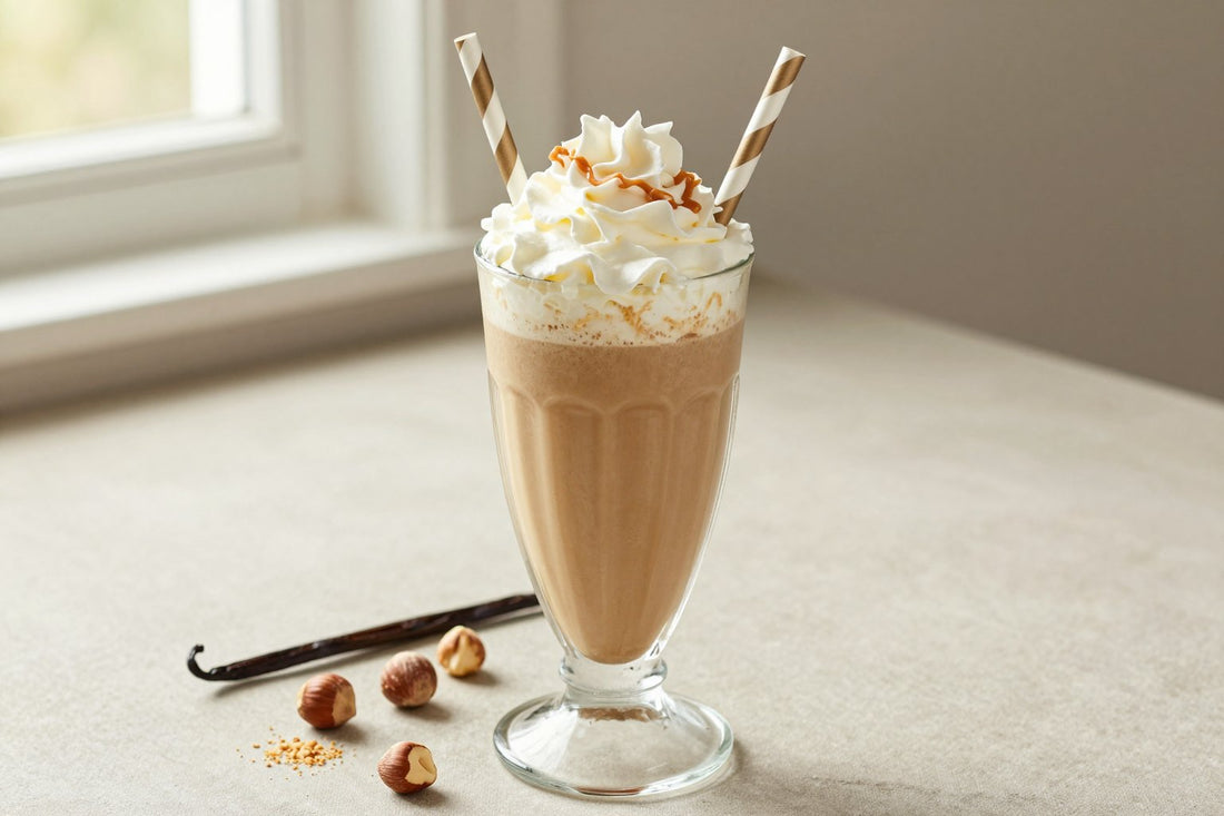 Cold Brew Hazelnut Milkshake in a glass