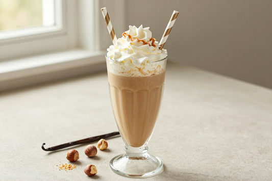 Cold Brew Hazelnut Milkshake in a glass