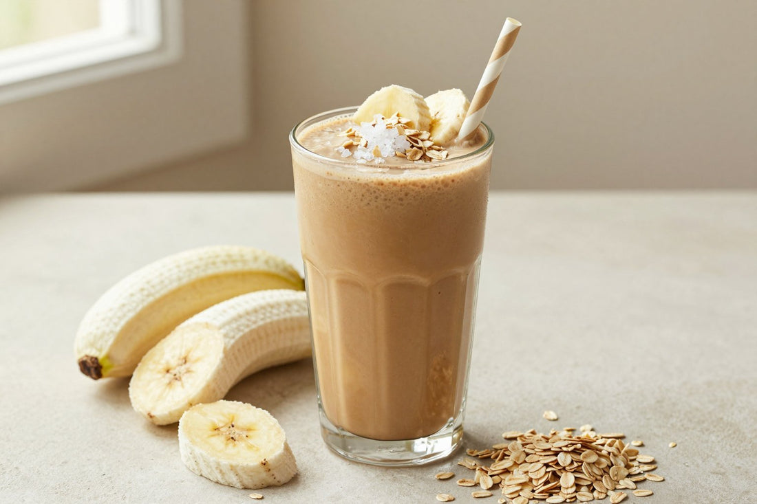 Cold Brew Oat Smoothie in a glass