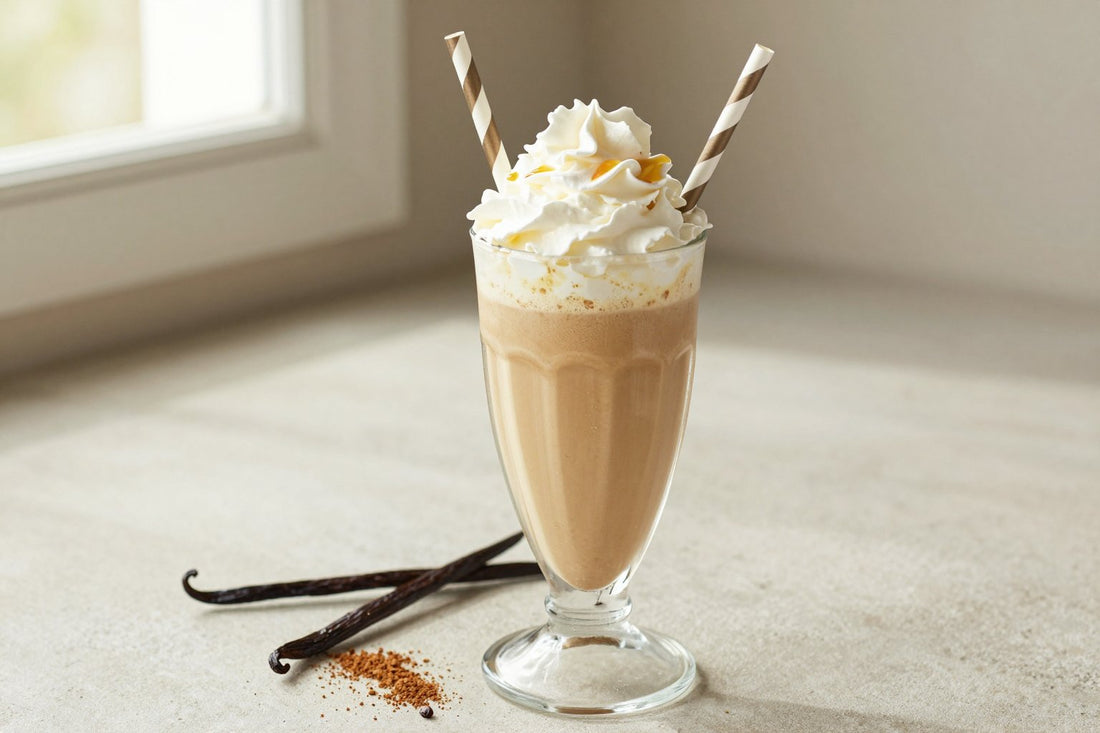 Cold Brew Vanilla Milkshake in a glass