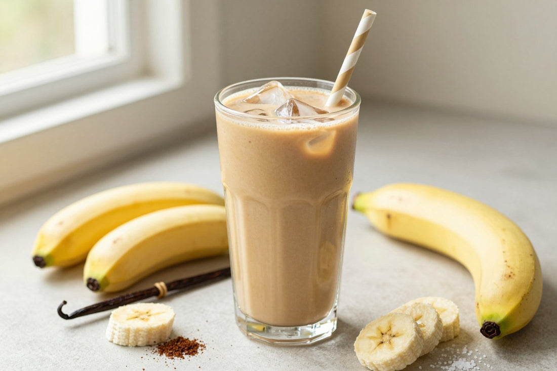 Cold Brew Vanilla Smoothie in a glass