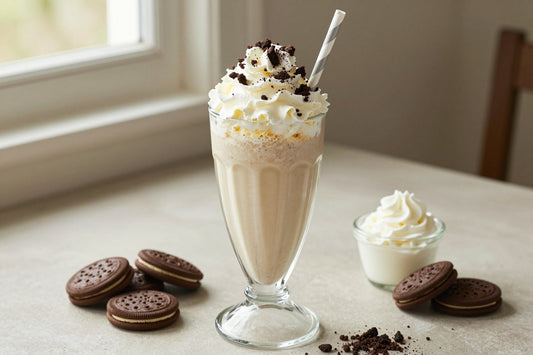 Cookie Sundae Milkshake in a glass