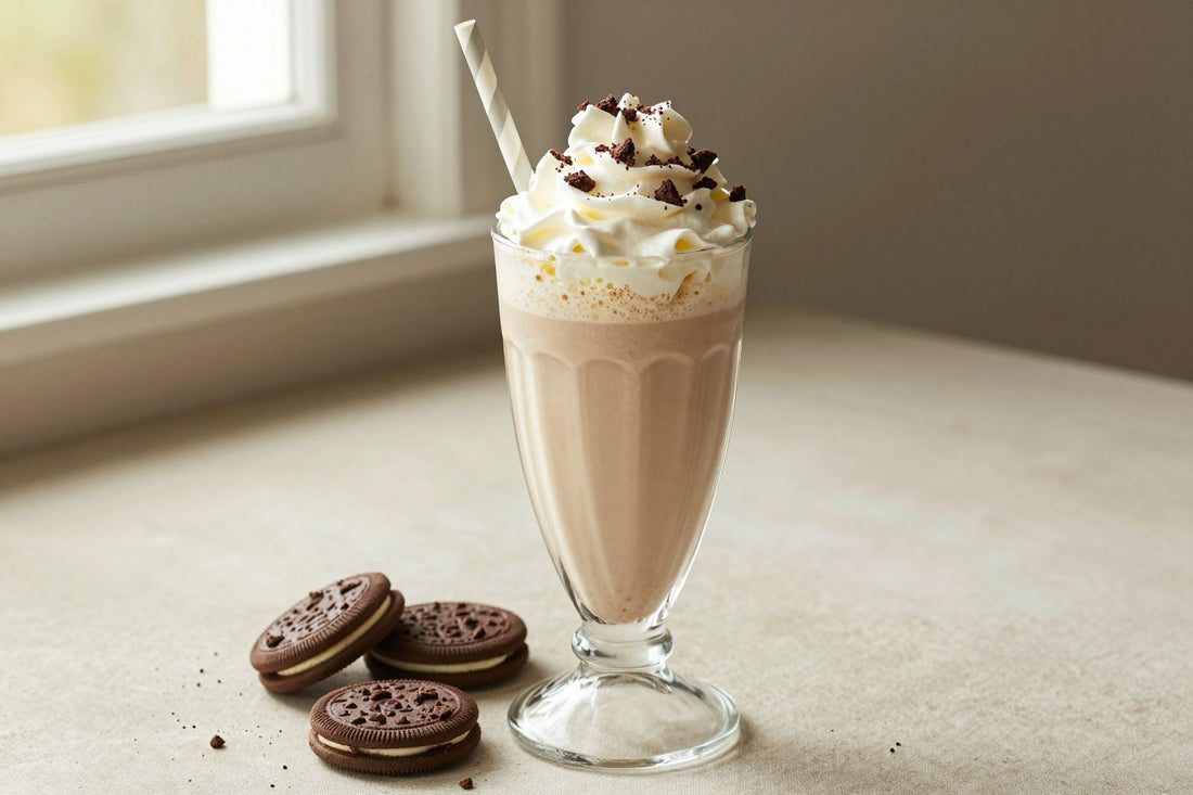 Cookies & Cream Malt in a glass