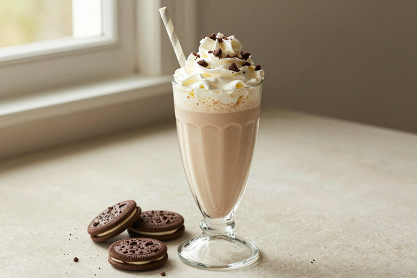 Cookies & Cream Malt in a glass