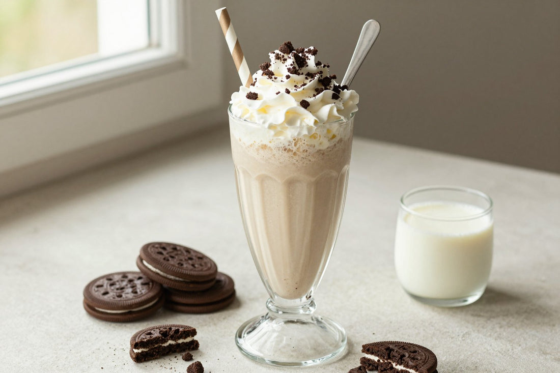 Cookies & Cream Milkshake in a glass