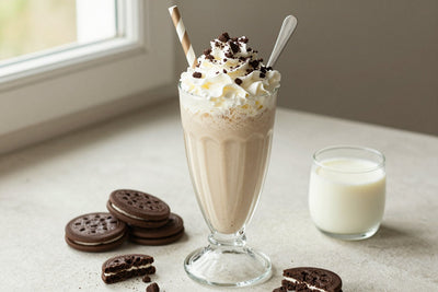 Cookies & Cream Milkshake in a glass
