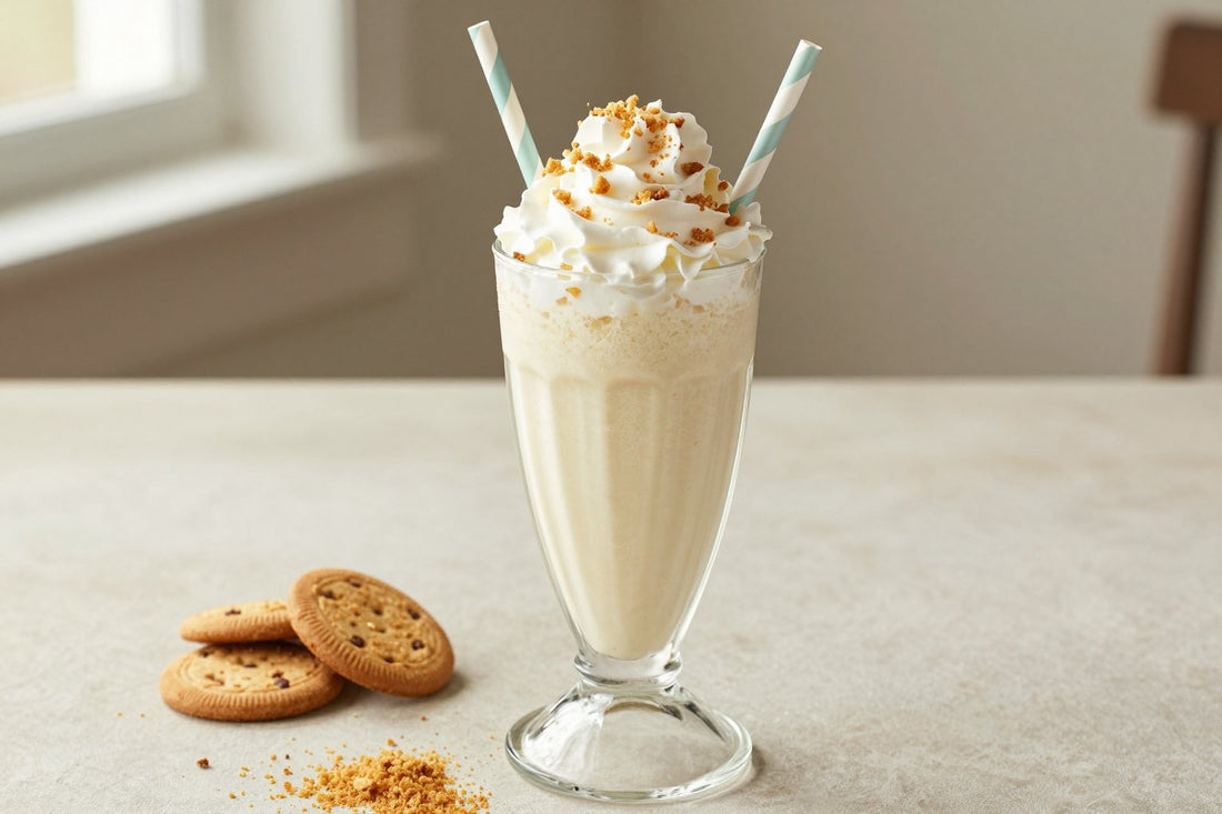 Cookies & Cream Pie Milkshake in a glass