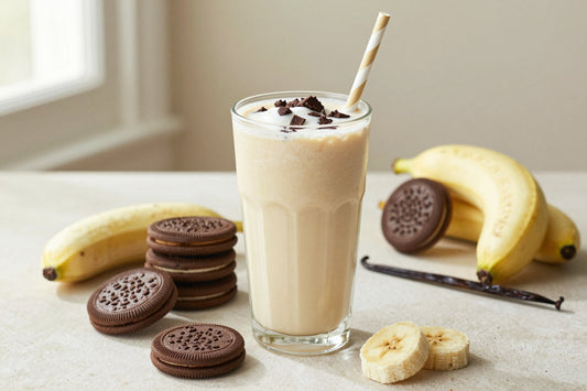 Cookies & Cream Smoothie in a glass