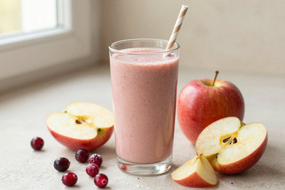 Cranberry Apple Smoothie in a glass