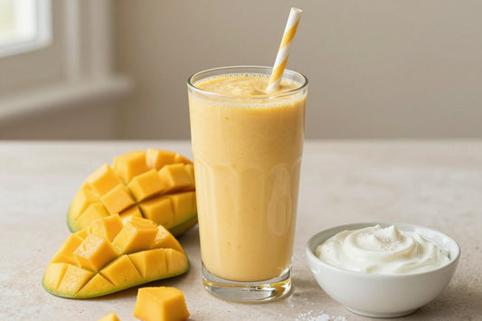 Creamy Mango Smoothie in a glass
