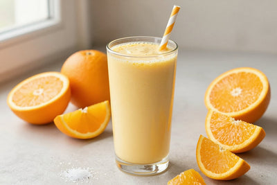 Creamy Orange Smoothie in a glass