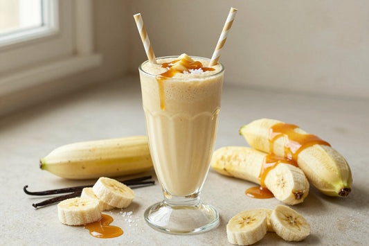 Crème Brûlée Smoothie in a glass