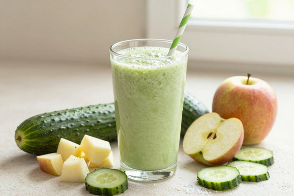 Cucumber Apple Smoothie in a glass