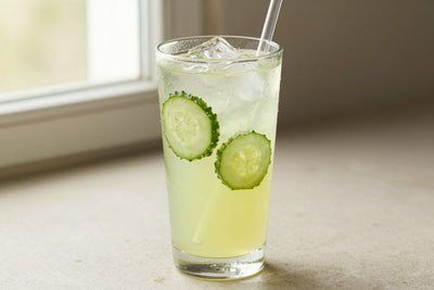 Cucumber Lemonade in a glass