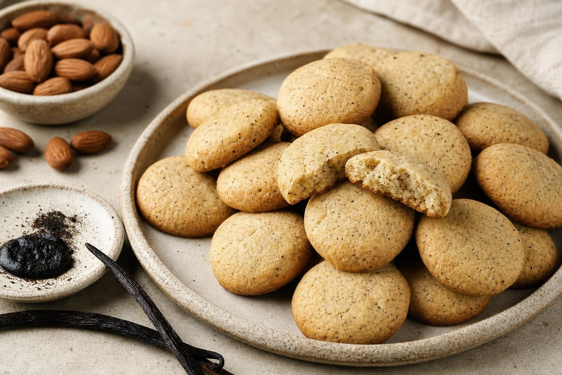 Dairy-free almond vanilla cookies