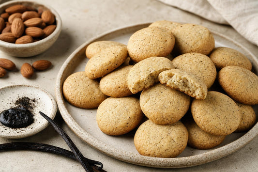 Dairy-free almond vanilla cookies