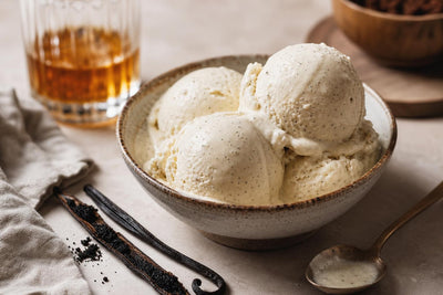 Dairy-free bourbon vanilla ice cream