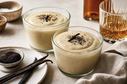 Dairy-free bourbon vanilla pudding