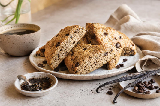 Dairy-free espresso vanilla scones