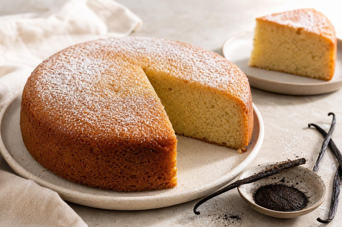 Dairy-free maple vanilla layer cake