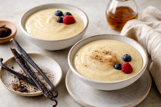 Dairy-free maple vanilla pudding