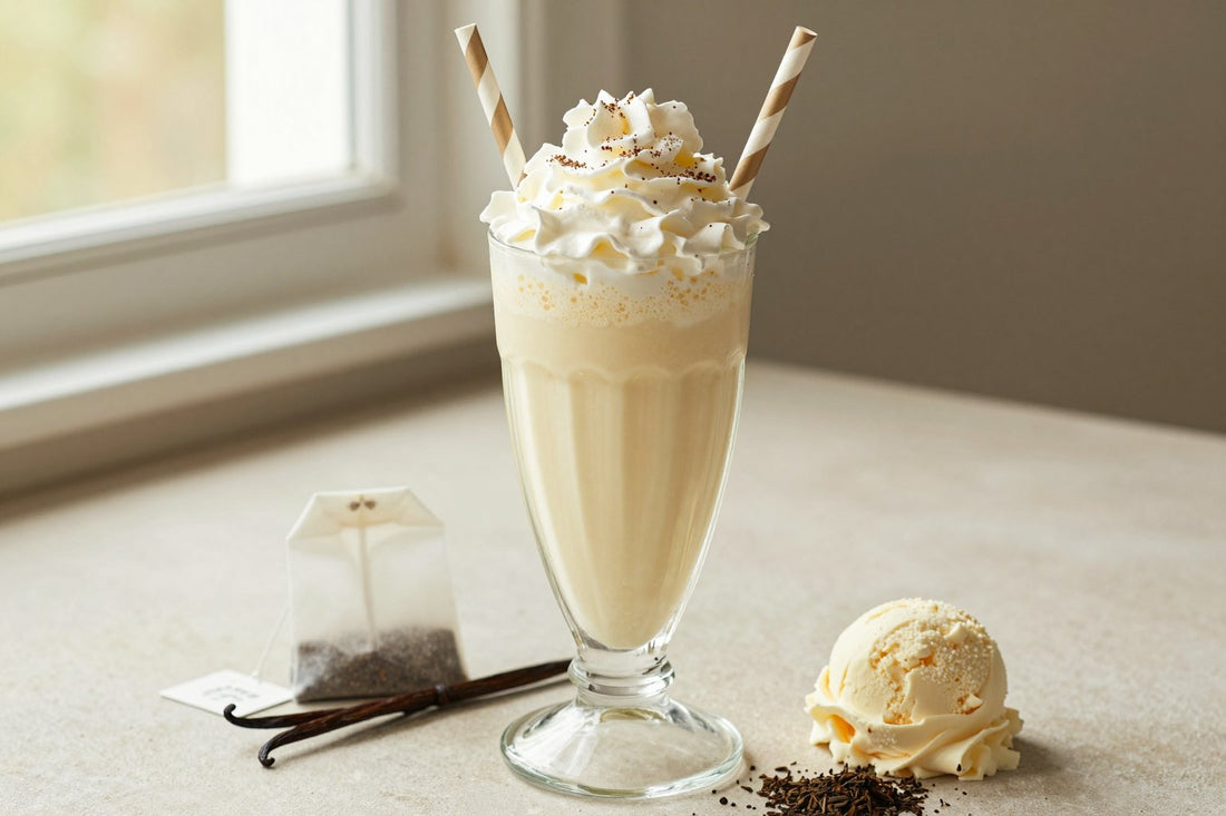 Earl Grey Vanilla Milkshake in a glass