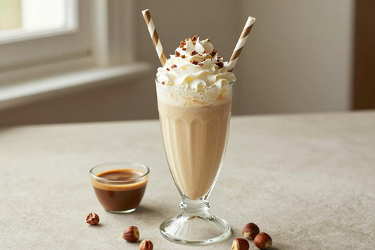 Espresso Hazelnut Milkshake in a glass