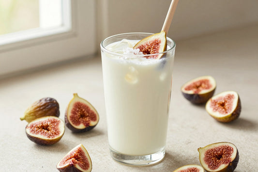 Fig Kefir Smoothie in a glass