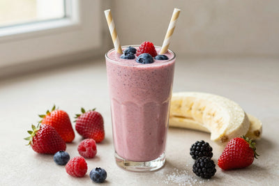Four Berry Smoothie in a glass