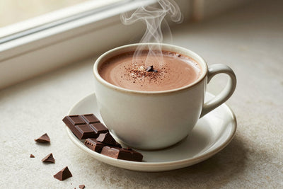 French Hot Chocolate in a ceramic mug