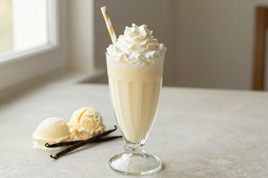 Fruit & Yogurt Milkshake in a glass