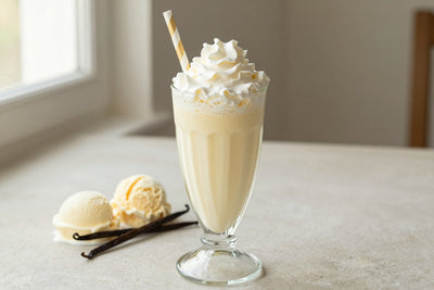 Fruit & Yogurt Milkshake in a glass