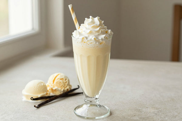 Fruit & Yogurt Milkshake in a glass