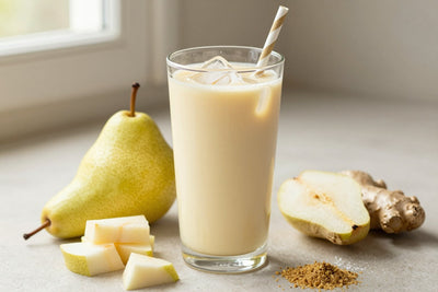 Ginger Pear Smoothie in a glass