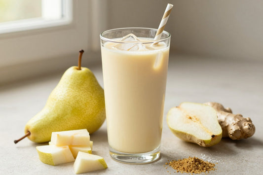 Ginger Pear Smoothie in a glass