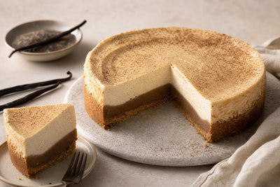 Gluten-free almond vanilla cheesecake