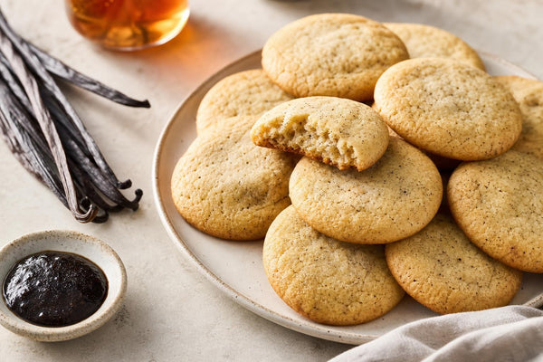 Gluten-free bourbon vanilla cookies made with Ugandan vanilla